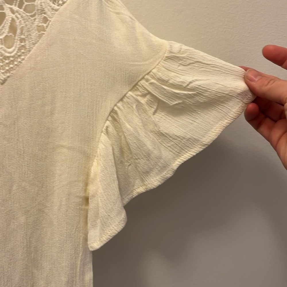 NWT Maurice’s White crochet Women's Top size XS - Picture 5 of 9